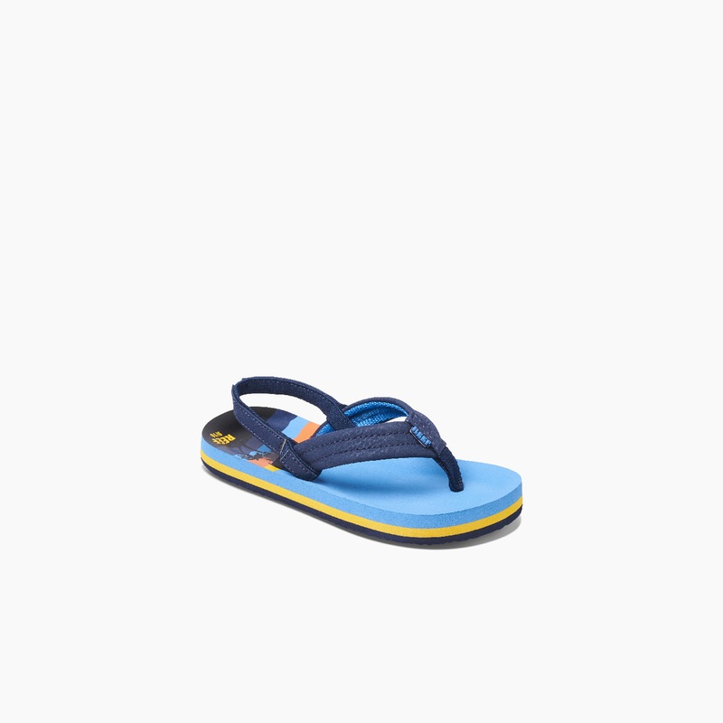 Kids' Reef Little Ahi Boys Blue | IhxQdQK0Vc1