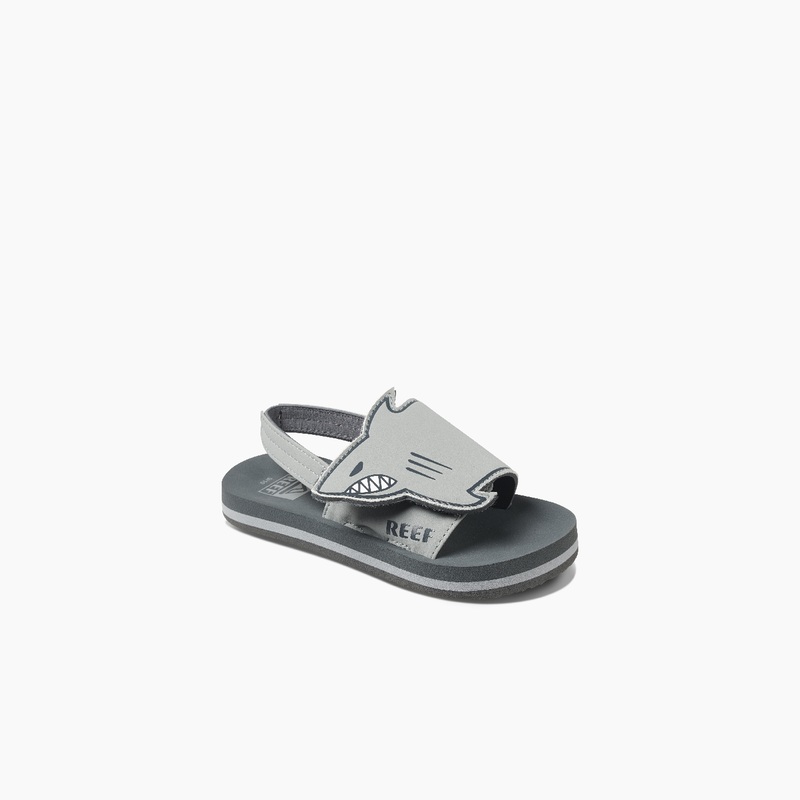 Kids' Reef Little Ahi Chompers Boys Dark Grey | EL4cXORDNGv