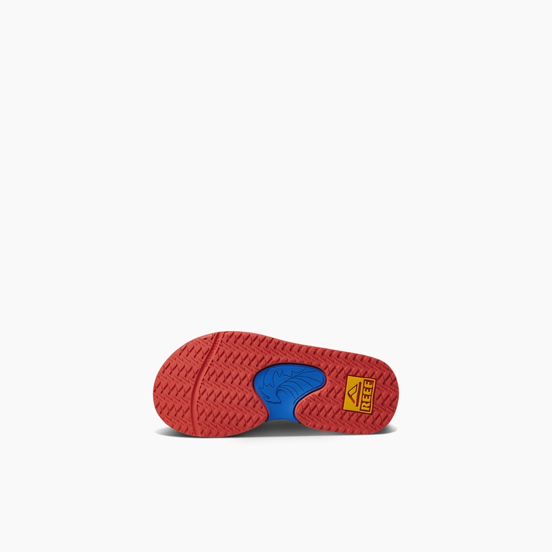 Kids' Reef Little Fanning Boys Red / Yellow | o7MJuDih58X