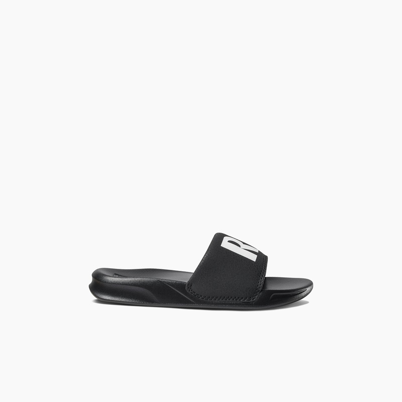 Kids' Reef One Slide Boys Black / White | YhV4nxglC6g