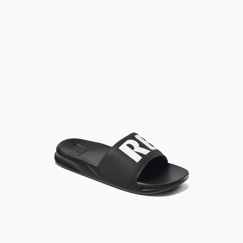 Kids' Reef One Slide Boys Black / White | YhV4nxglC6g