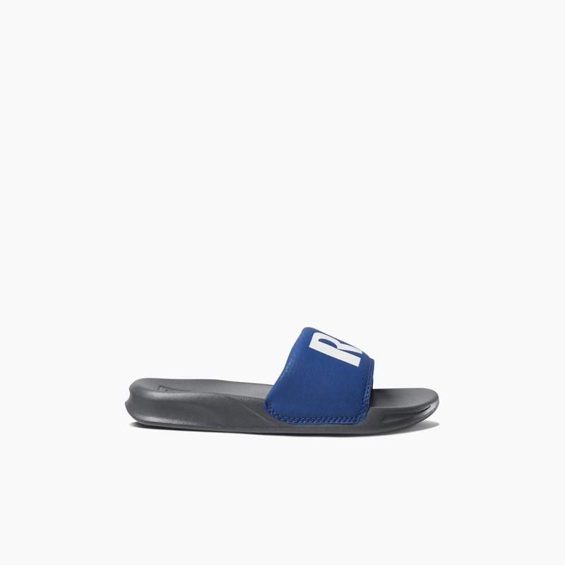 Kids' Reef One Slide Boys Grey / Blue | 6ABSid9UGMn