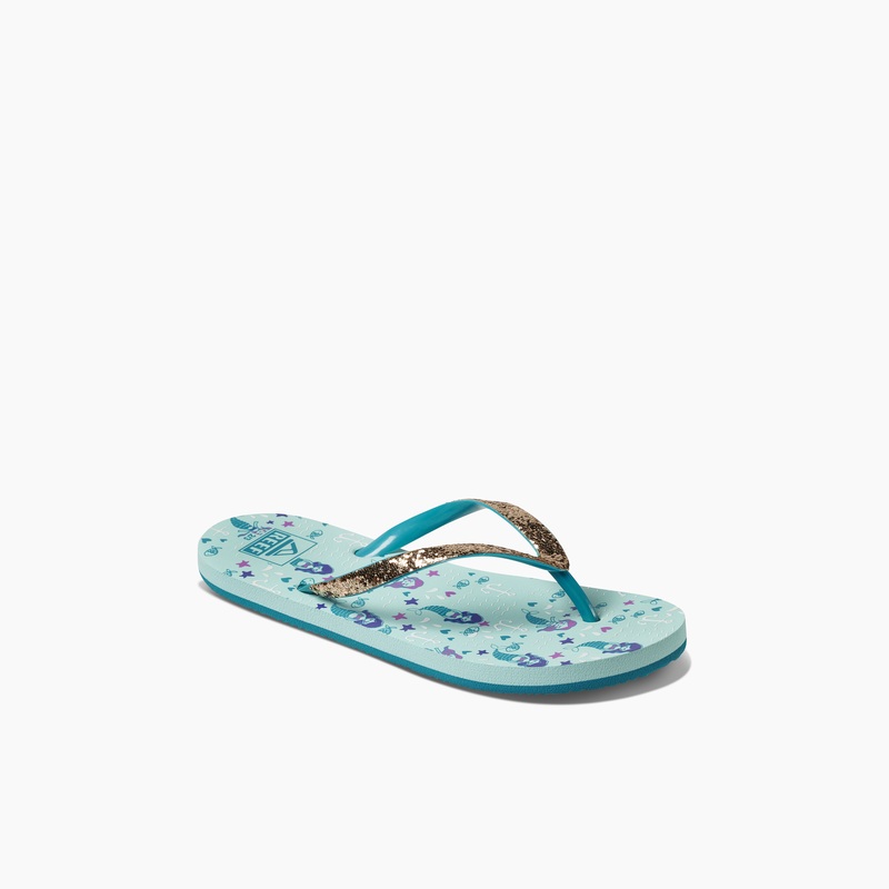 Kids' Reef Stargazer Prints Girls Light Turquoise | sbsyRMX7rdI