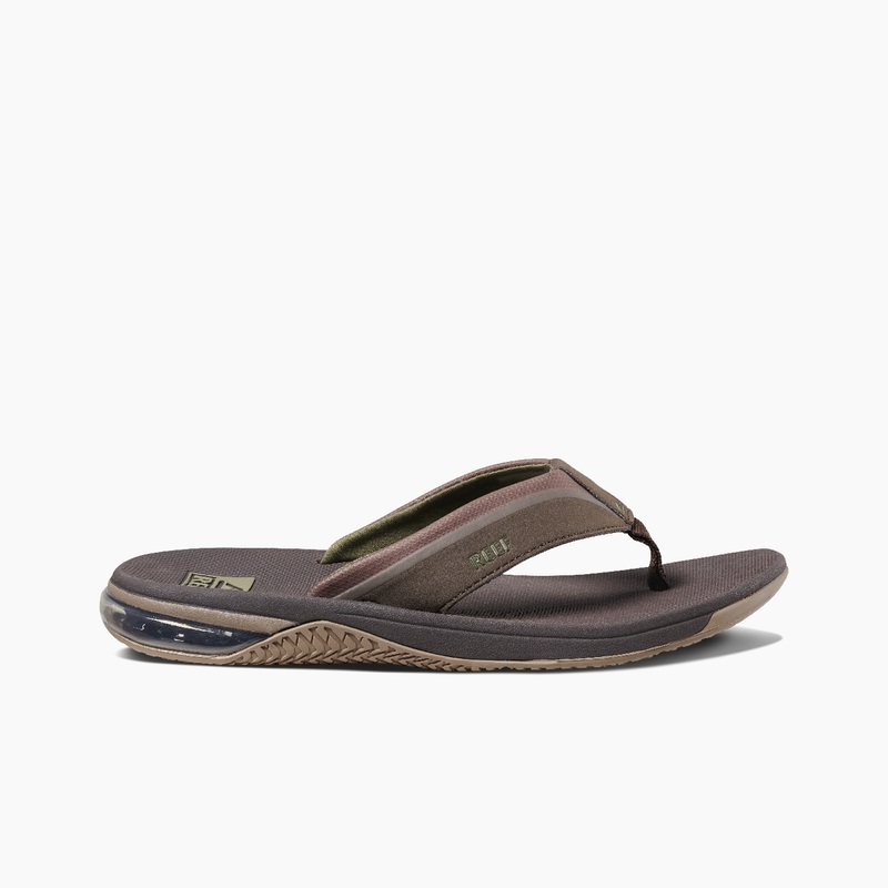 Men's Reef Anchor Flip Flops Brown | 3bH5RLClmse