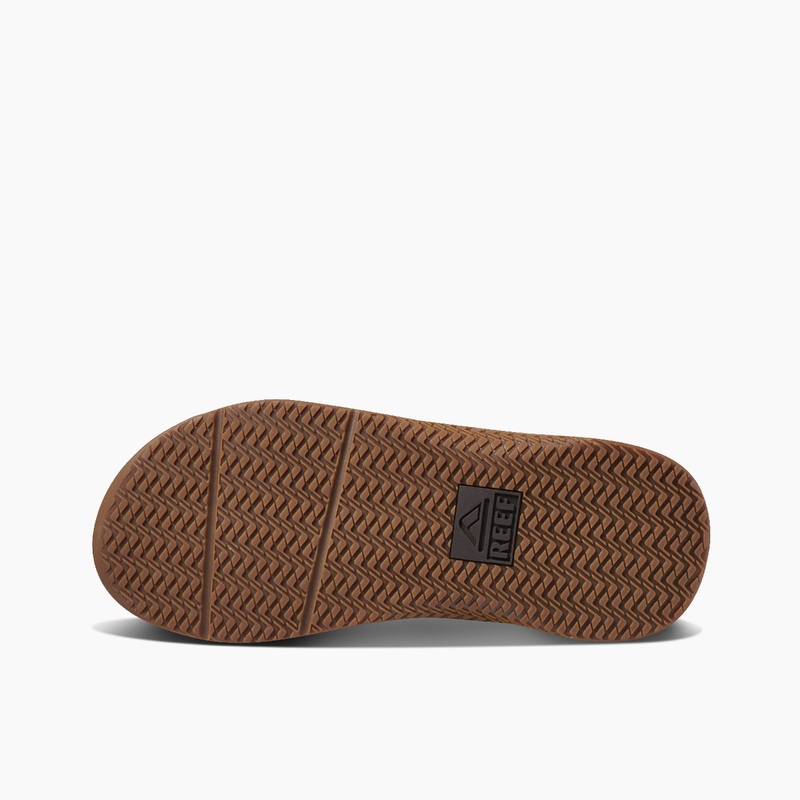 Men's Reef Anchor Le Flip Flops Brown | sH2T2EF6t0e