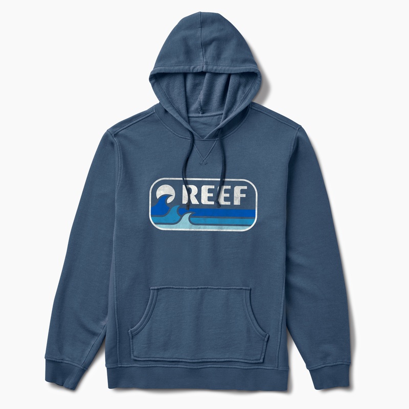 Men\'s Reef Beacon Terry Pullover Blue | QNzMlrkb1D7