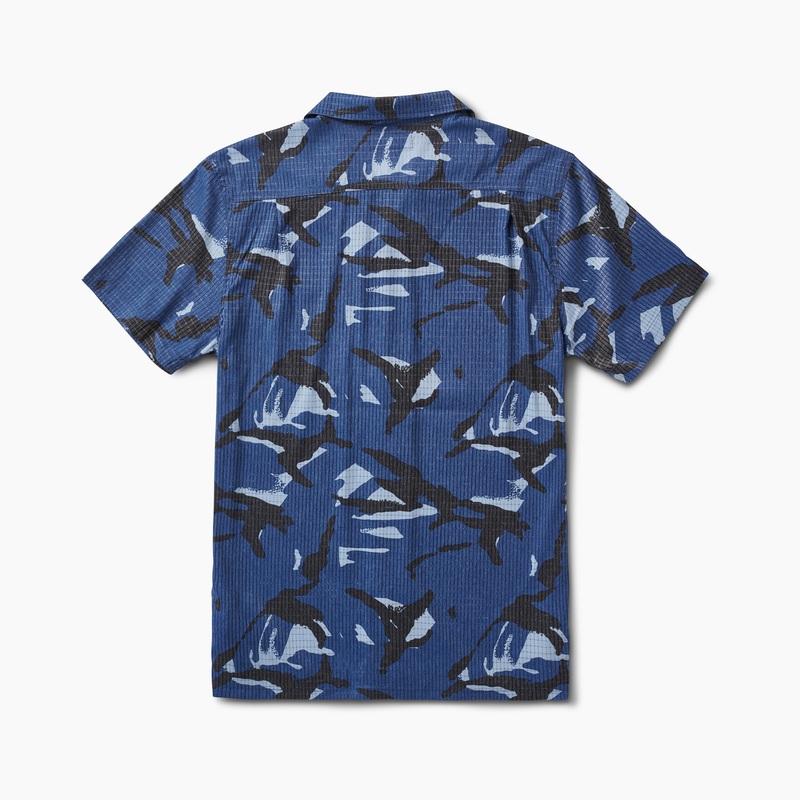 Men's Reef Bliss X Mlb Shirts Blue | TriKIR5Rb9E