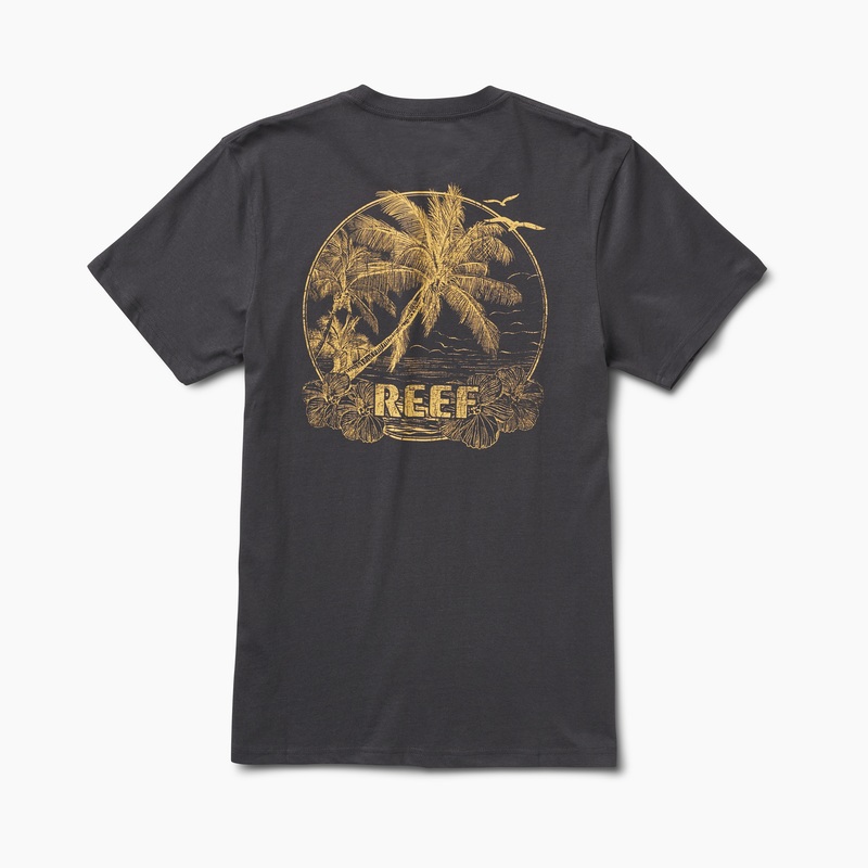 Men's Reef Bliss X Mlb T Shirts Black | NUkttjGDKIw