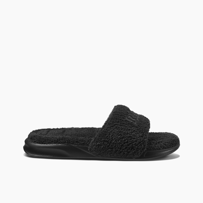 Men's Reef Cushion Breeze Slippers Black | xCRrXx146FG