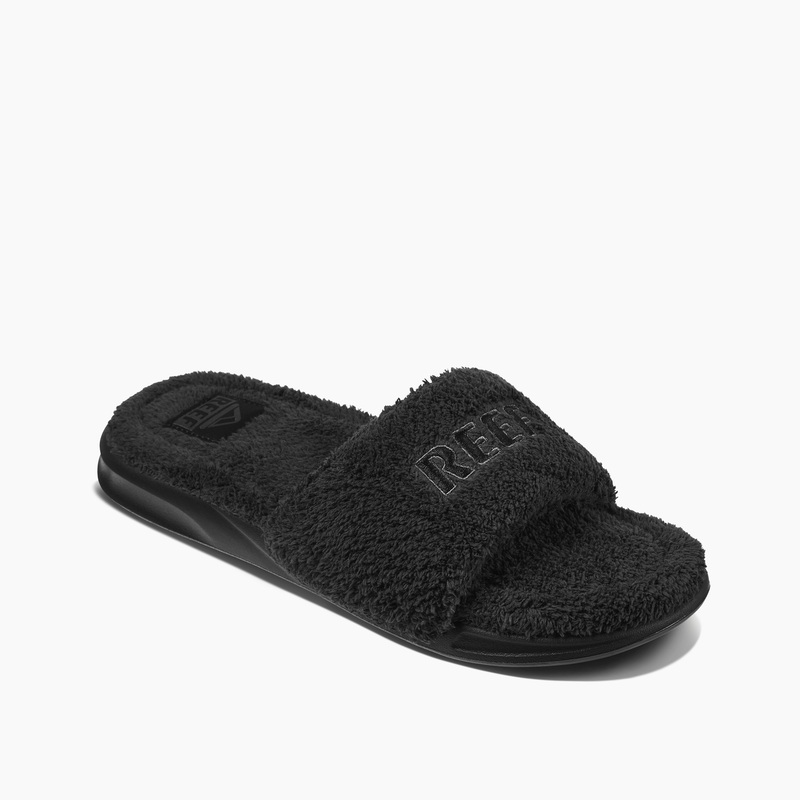 Men's Reef Cushion Breeze Slippers Black | xCRrXx146FG