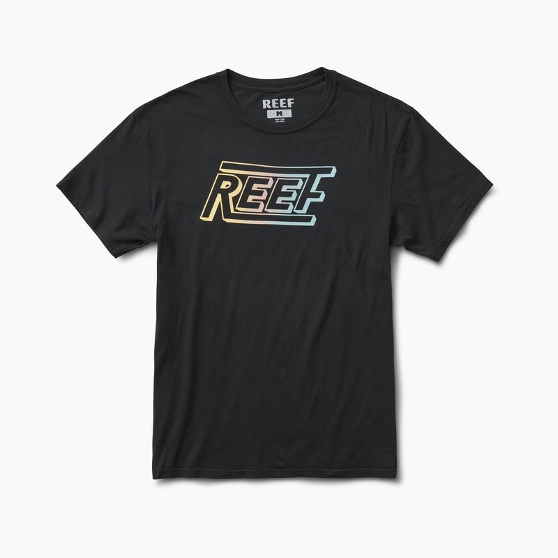 Men\'s Reef Cushion Court T Shirts Black | oyT5oJGHMam