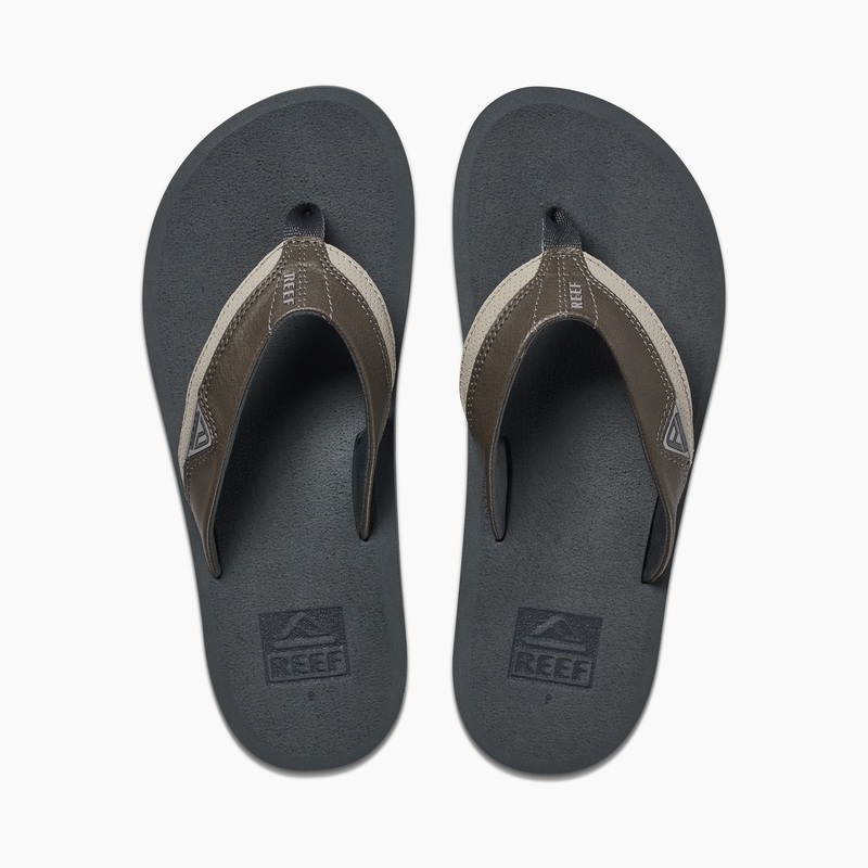 Men's Reef Cushion Dawn Flip Flops Grey | KYOTLyV735u