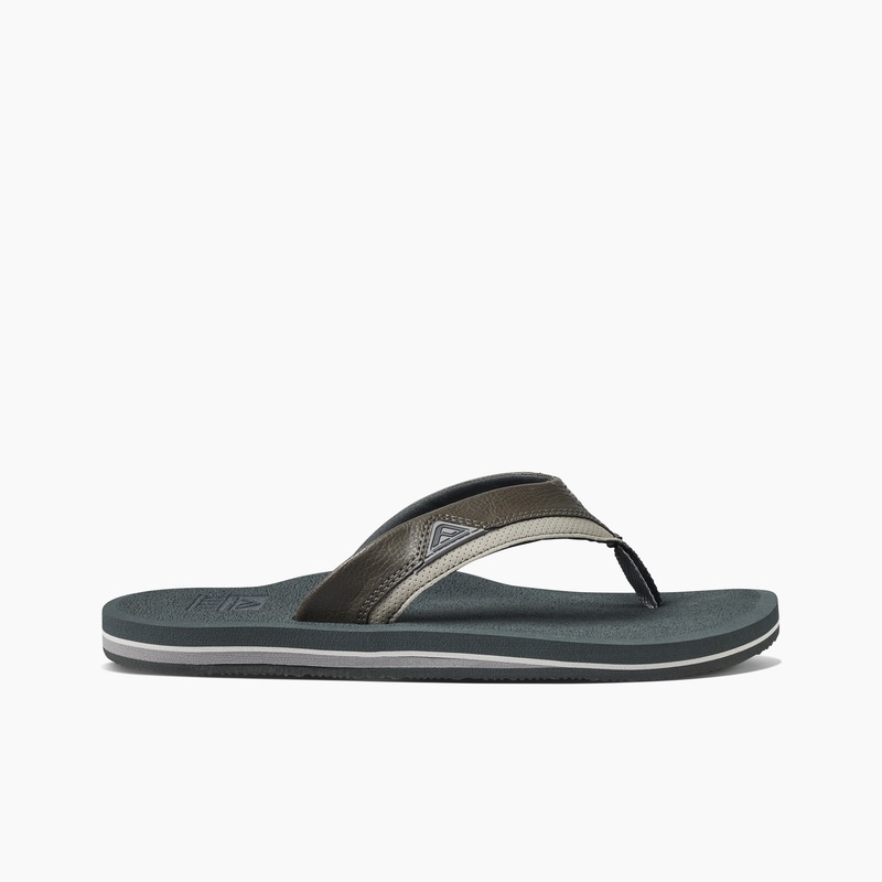 Men's Reef Cushion Dawn Flip Flops Grey | KYOTLyV735u