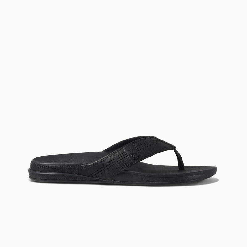 Men's Reef Cushion Lux Flip Flops Black | Z7CrHrWK5wG