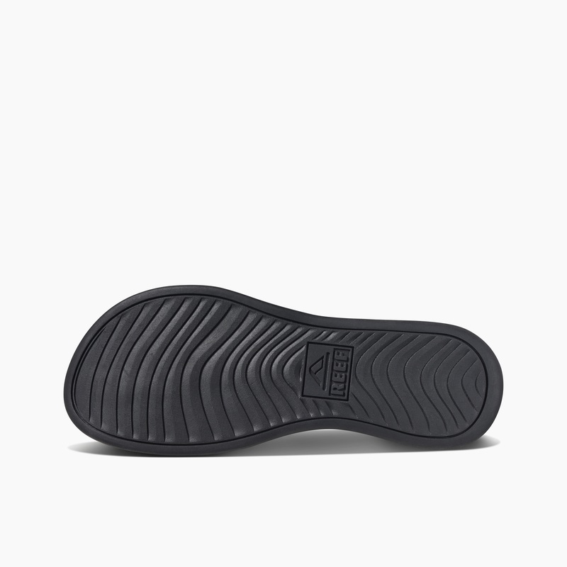 Men's Reef Cushion Lux Flip Flops Black | Z7CrHrWK5wG