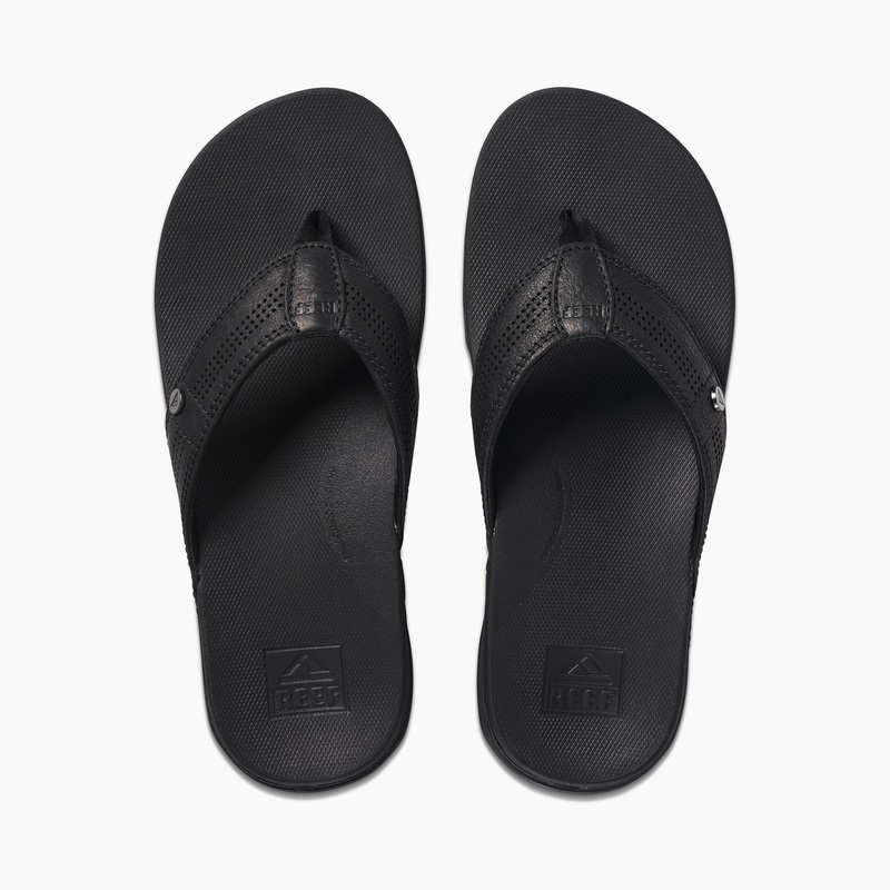 Men\'s Reef Cushion Lux Flip Flops Black | Z7CrHrWK5wG