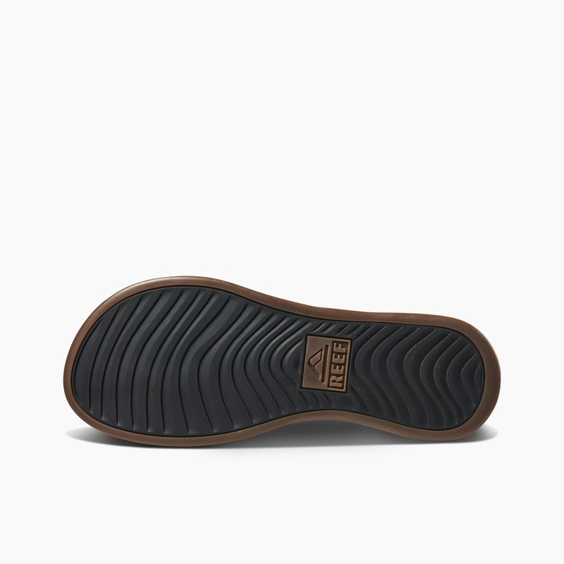 Men's Reef Cushion Lux Flip Flops Brown / Black | bJaVQbrNNpi