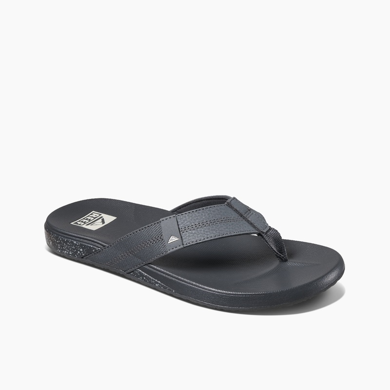 Men's Reef Cushion Phantom Flip Flops Dark Grey | wlYZ1u0JRJL