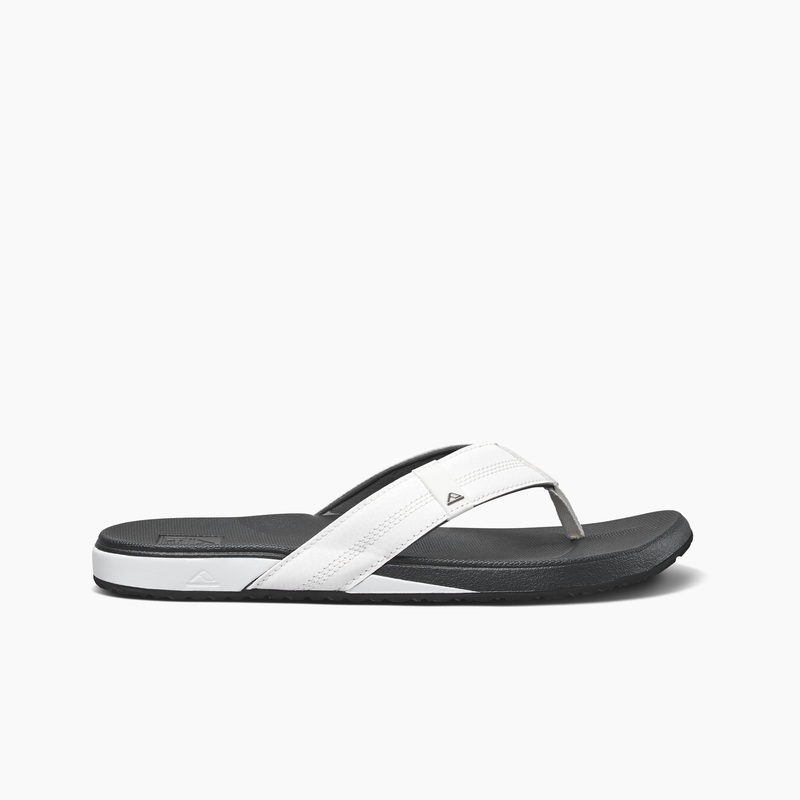 Men's Reef Cushion Phantom Flip Flops White / Grey | tasz2nbOlI3