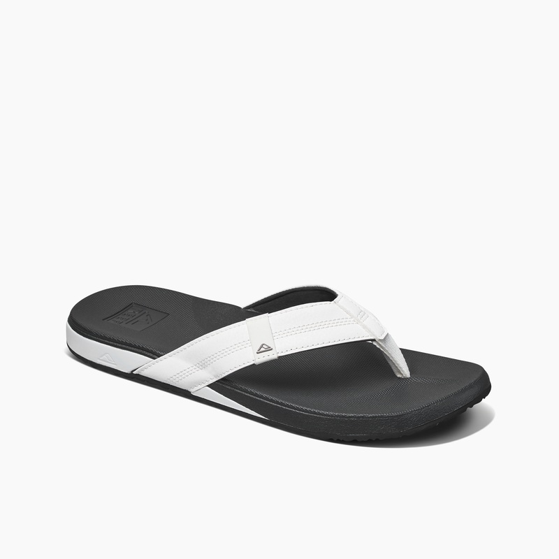 Men's Reef Cushion Phantom Flip Flops White / Grey | tasz2nbOlI3