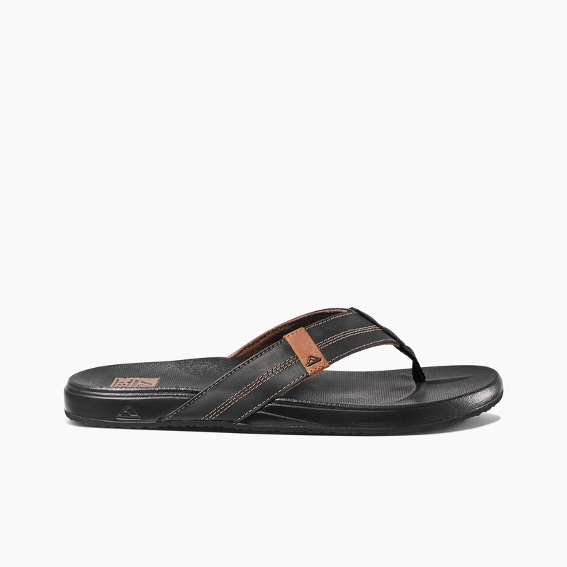 Men's Reef Cushion Phantom Le Flip Flops Black | WxU7NWfbhOY