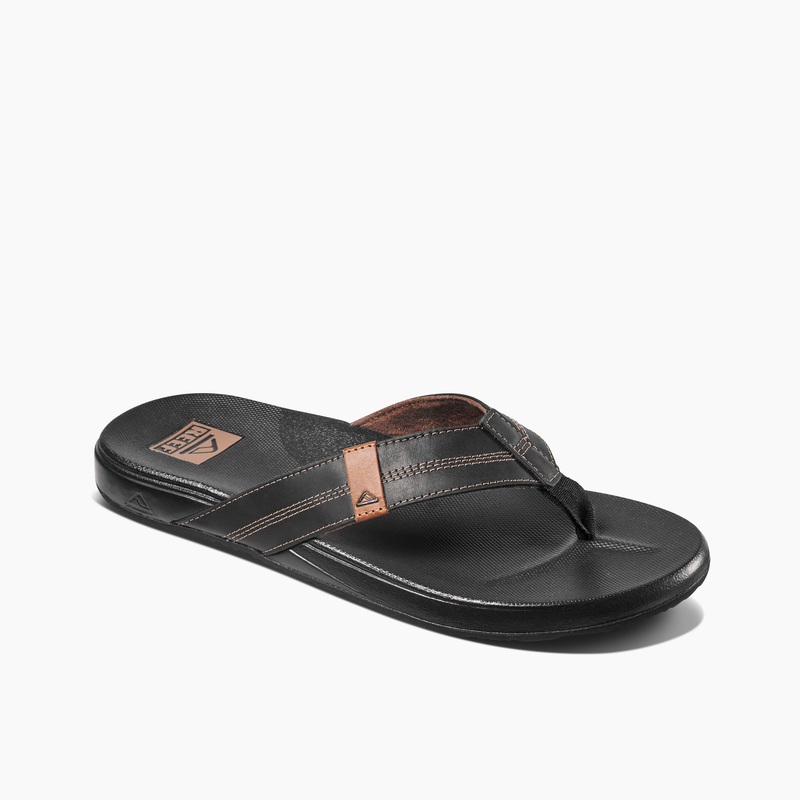 Men's Reef Cushion Phantom Le Flip Flops Black | WxU7NWfbhOY