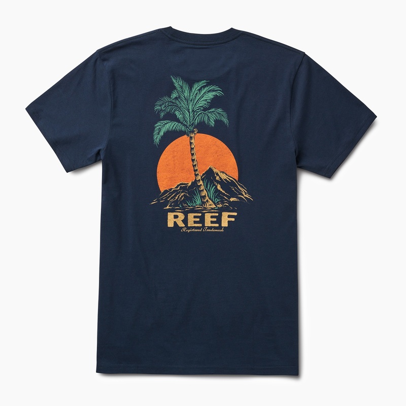 Men\'s Reef Cushion Sands X Life Is Good T Shirts Navy | YP4yw4hrOrs