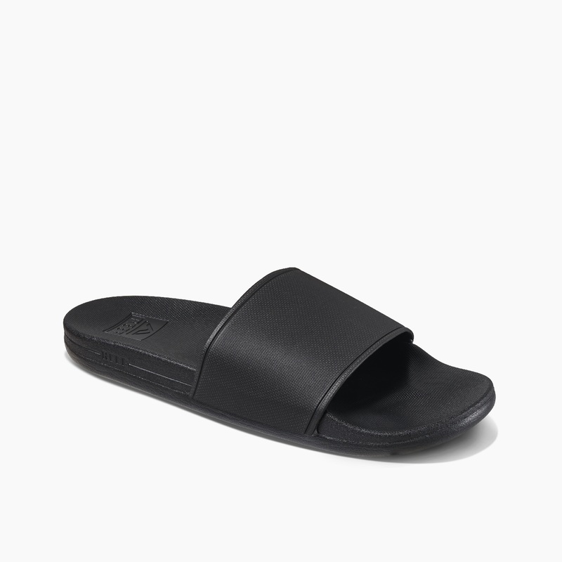 Men's Reef Cushion Scout Slides Black | yx1lzi7bLrj