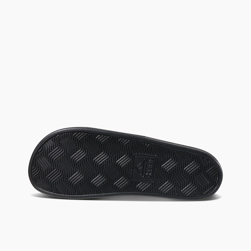 Men's Reef Cushion Scout Slides Black | yx1lzi7bLrj