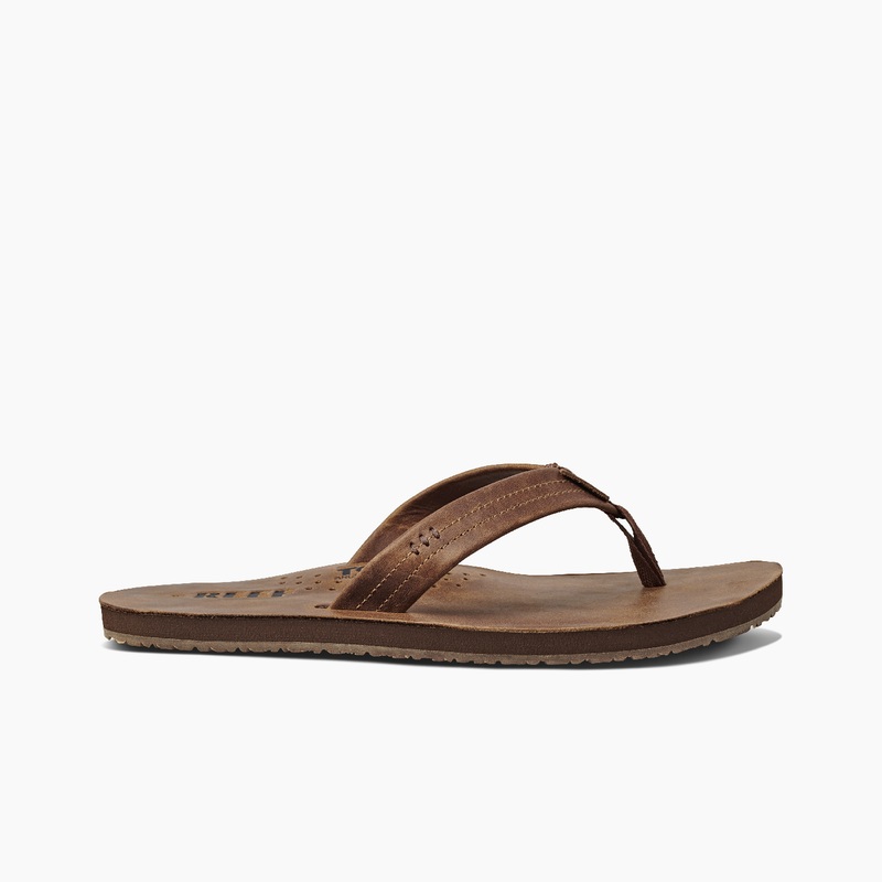 Men's Reef Draftsmen Flip Flops Brown | 6Yv0hZxV660