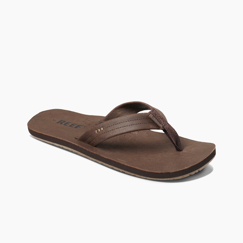 Men's Reef Draftsmen Flip Flops Chocolate | eg1PxVihEGr