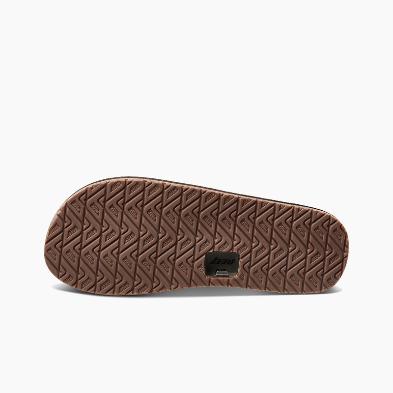 Men's Reef Draftsmen Flip Flops Chocolate | eg1PxVihEGr