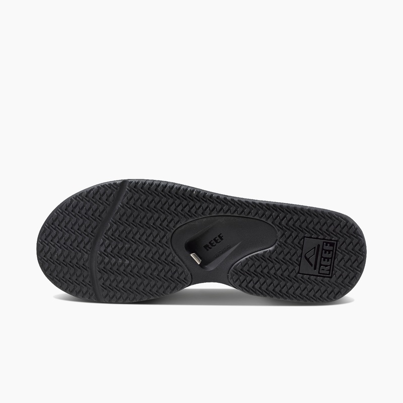 Men's Reef Fanning Flip Flops Black | S7TlDFGhV4e