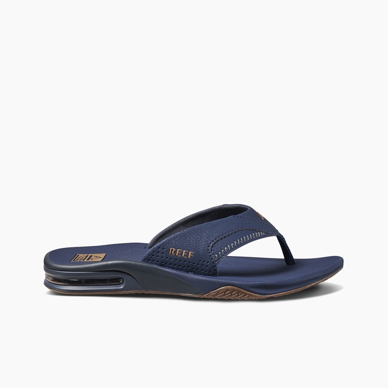 Men's Reef Fanning Flip Flops Deep Blue | r2YvHXTHu5A