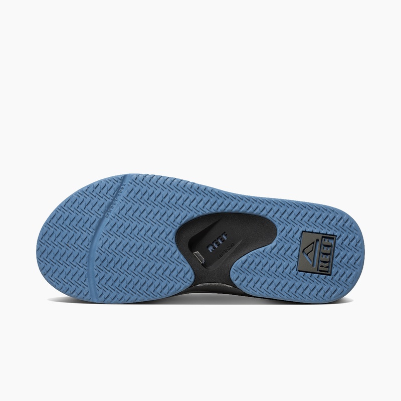 Men's Reef Fanning Flip Flops Grey / Light Blue | cAOAxiX0A8b