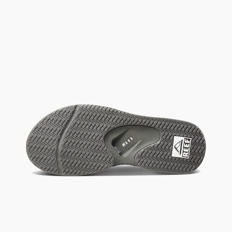 Men's Reef Fanning Flip Flops Grey / White | zi8Hphx0oQe