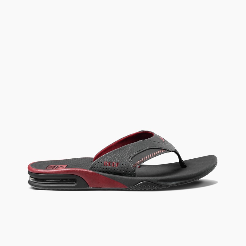 Men's Reef Fanning Flip Flops Red | pXrvI5AC4OJ