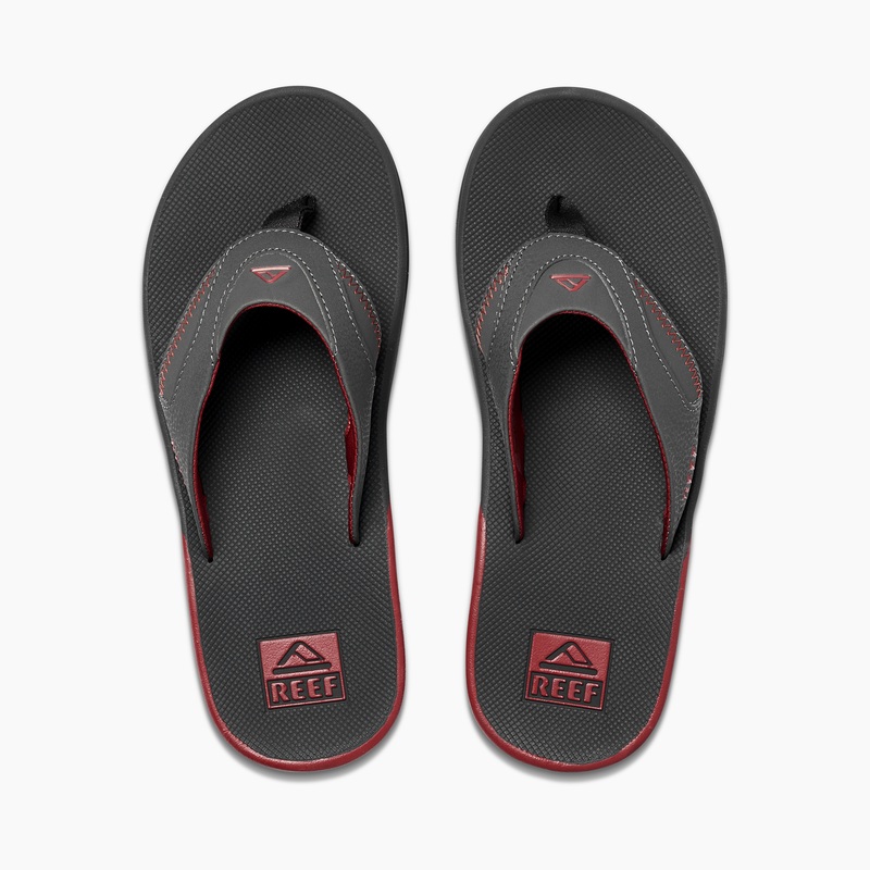 Men\'s Reef Fanning Flip Flops Red | pXrvI5AC4OJ