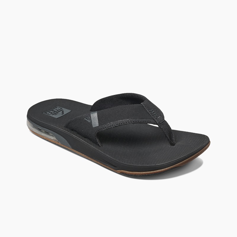 Men's Reef Fanning Low Flip Flops Black | FgzFWrBzMA6