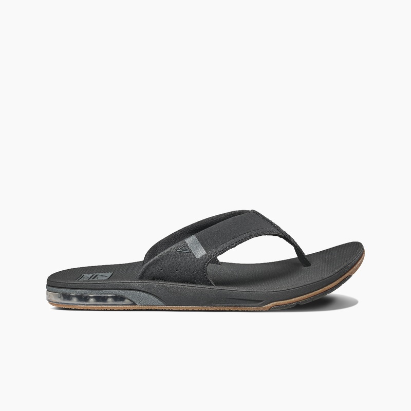 Men's Reef Fanning Low Flip Flops Black | FgzFWrBzMA6