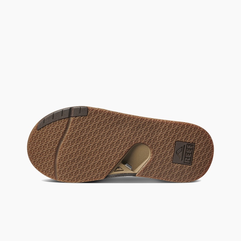 Men's Reef Fanning Low Flip Flops Brown | qjEh3MtGira