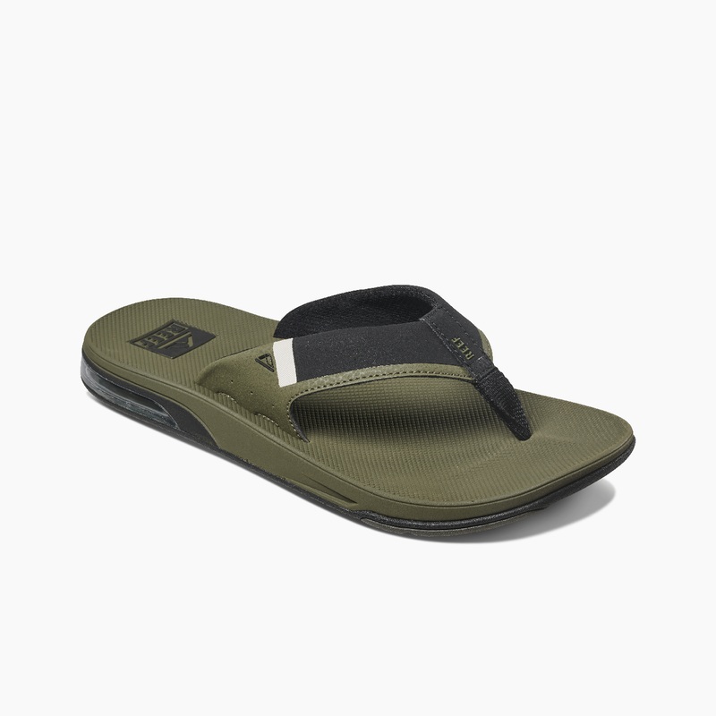 Men's Reef Fanning Low Flip Flops Olive | Tq20bjnMz9f