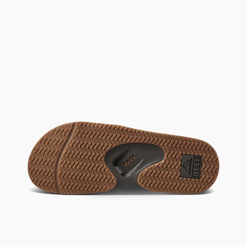 Men's Reef Fanning Slides Brown | Srp53WwDFE6