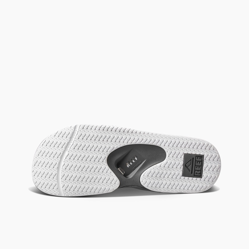 Men's Reef Fanning Slides Grey | v4VO3k9x7Al