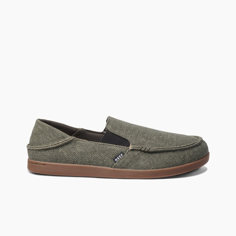 Men's Reef Fanning Sneakers Olive | q02W2d9Odtu