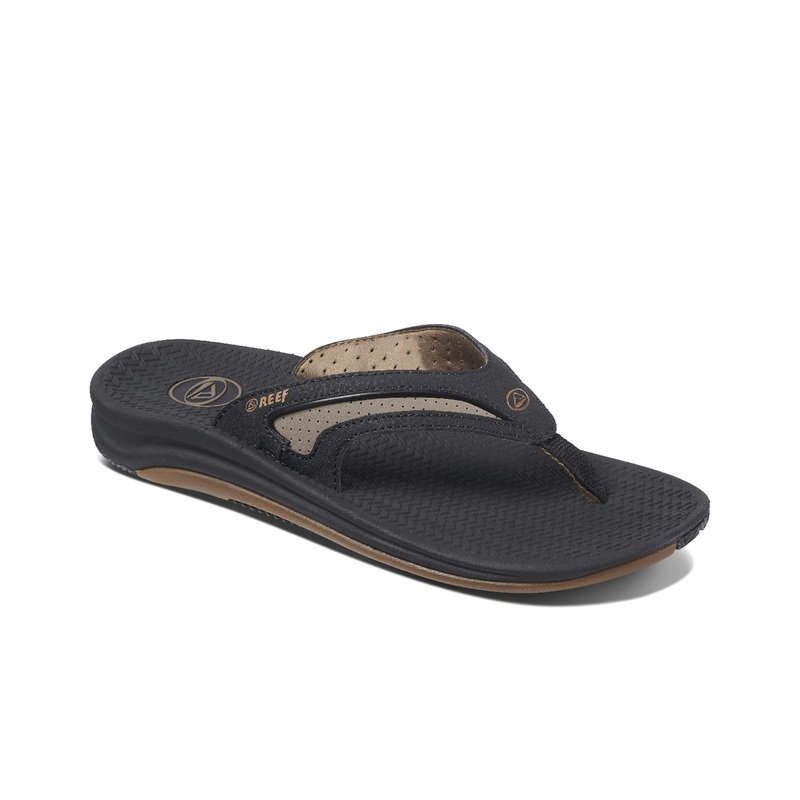 Men's Reef Flex Flip Flops Black / Brown | Q2OBK4cWZeM