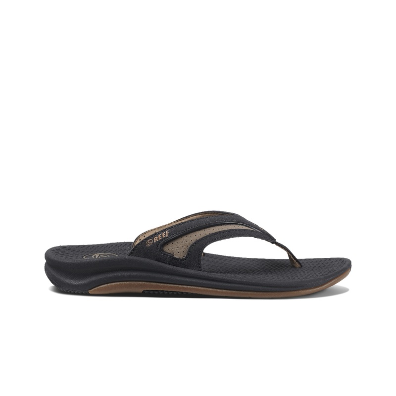 Men's Reef Flex Flip Flops Black / Brown | Q2OBK4cWZeM