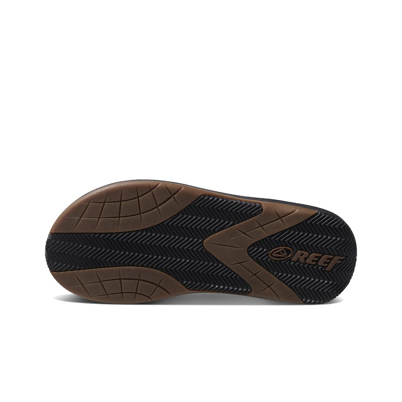 Men's Reef Flex Flip Flops Black / Brown | Q2OBK4cWZeM