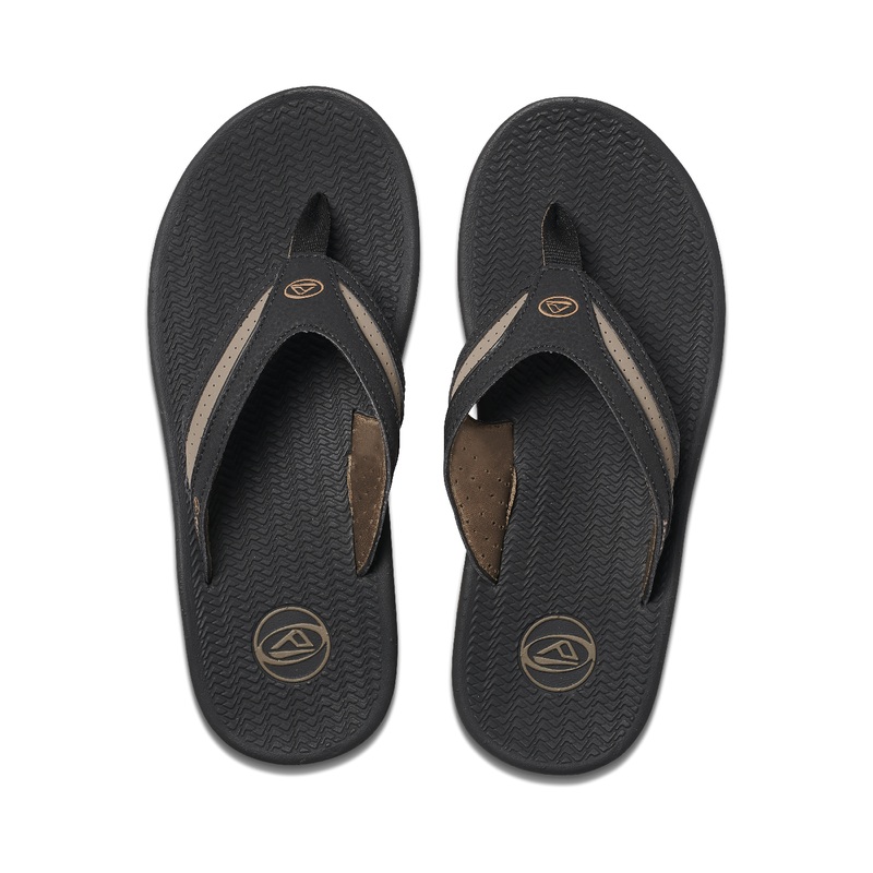 Men\'s Reef Flex Flip Flops Black / Brown | Q2OBK4cWZeM