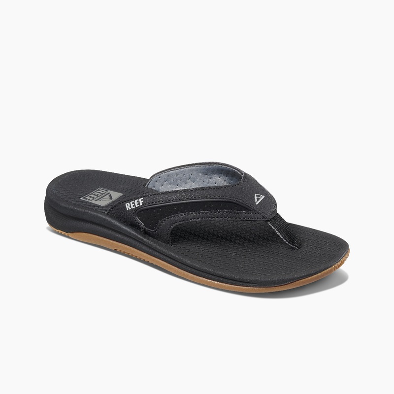 Men's Reef Flex Flip Flops Black / Silver | 8b5hx7oyCm5